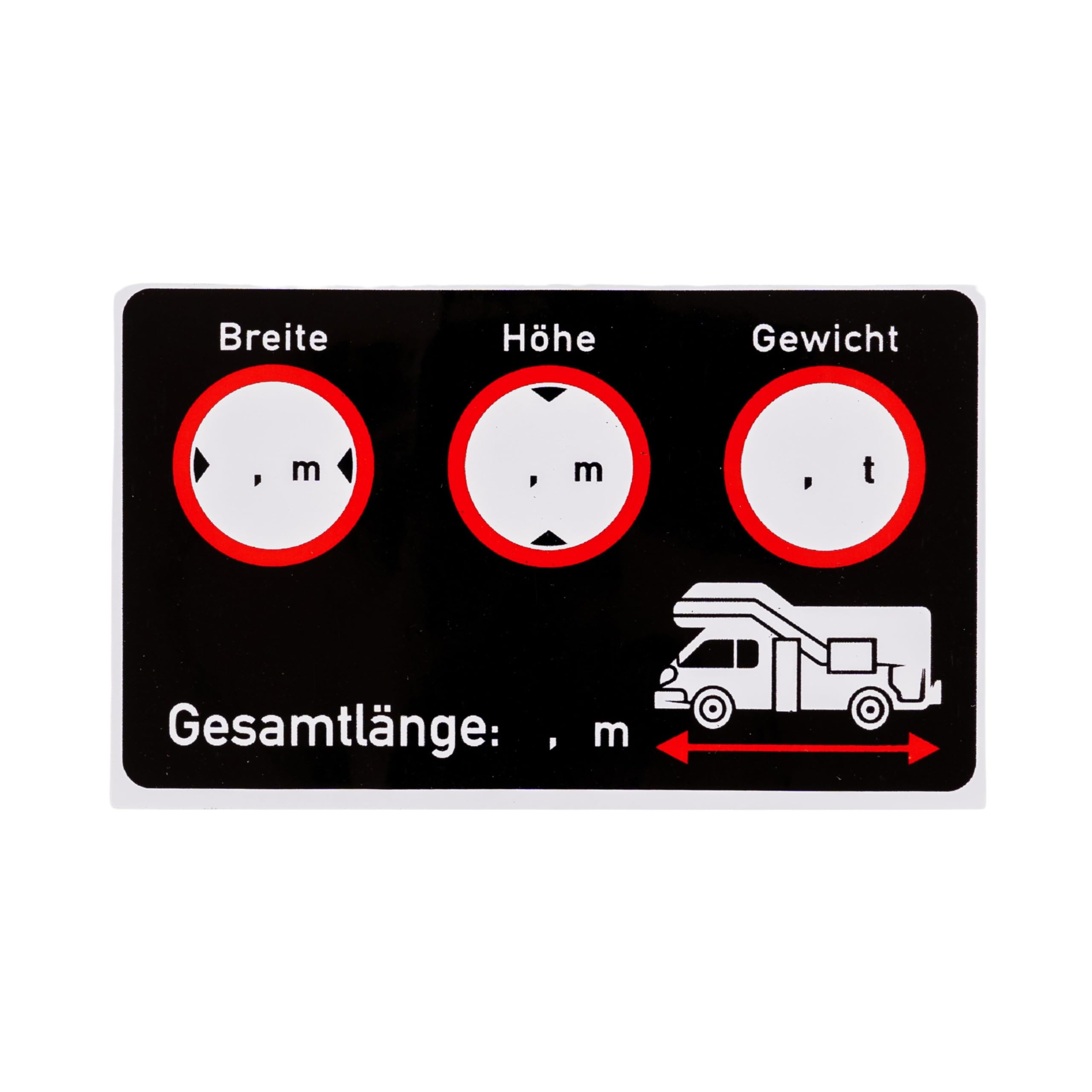 Your Day Mate V2, 3.94 X 2.36", 6 Pcs Sticker Set For Caravan Cockpit, 6 Pcs, 3.94 X 2.36, Writable And Self-Adhesive Film, Camper Van Notice Adhesive Sticker Vehicle Dimensions Length X Width X Height X Weight