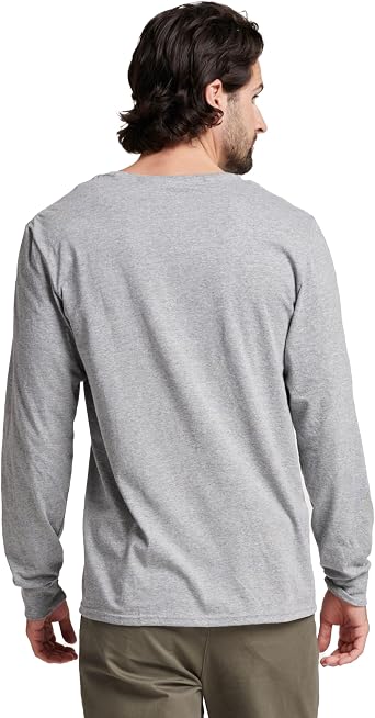 Russell Athletic Men's Dri-Power Long Sleeve Tees, Moisture Wicking, Odor Protection, UPF 30+