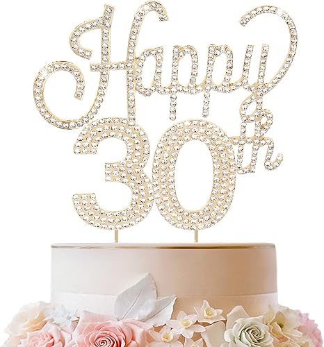 Miniatura 229 de LINGTEER Decoración de pastel de diamantes de imitación dorados para cumpleaños número 15 – Cheers to 15th Birthday Quince años de edad, decoración