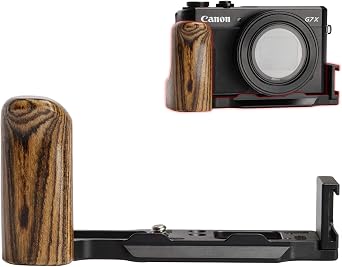 GP-G7X2 Hand Grip Metal Golden Sandalwood for Canon PowerShot G7X Mark II BK