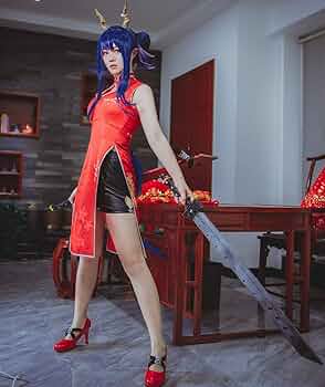 【シトラエッタ】アークナイツ　チェン　武器ウィッグ靴付き衣装フルセット アークナイツ チェン 武器ウィッグ靴付き衣装フルセット - メルカリ