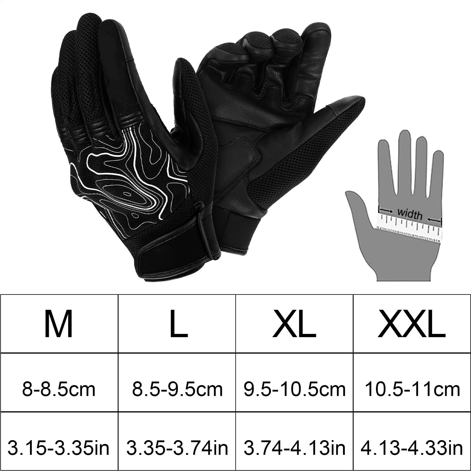 Guanti completi da ciclismo con dita, guanti da ciclismo antiscivolo, antivento, antiscivolo, impermeabili, accessori sportivi all'aria aperta, guanti da moto con P