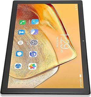 Akozon 10 Polegada Tablet para 11, 8 Núcleo 5G WiFi 6GB 256GB ROM RAM IPS Tela HD Dual SIM Alto-falante 7000mah Bateria chamável 100 240V Prata US Plug Processador Octa Sim 4G Chamada Bluetooth PC 7000mAh