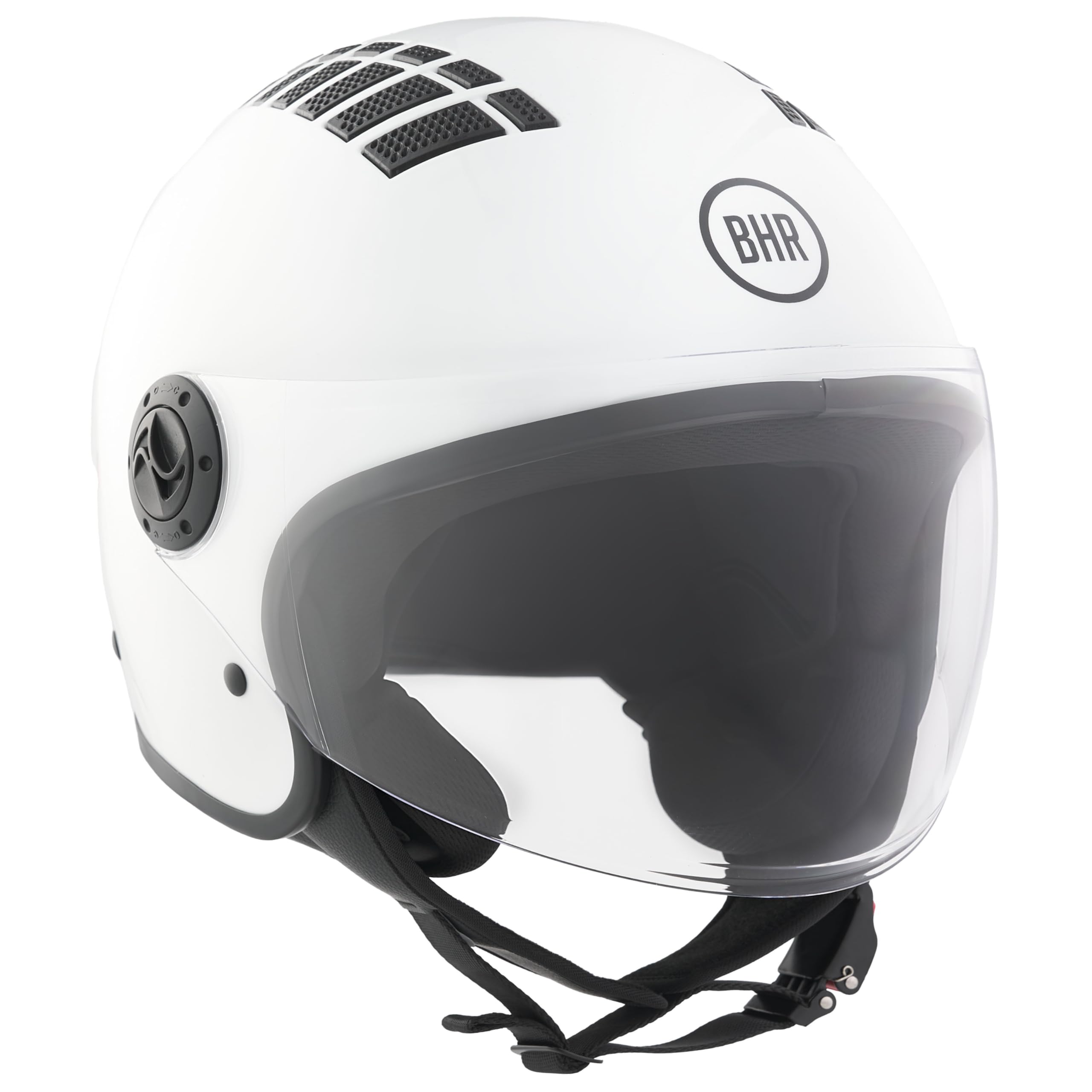 BHR Kask Demi-Jet, Kask na Skuter 834 flow | Homologacja ECE 22.06, rozmiar L, Idealny do Miasta, Mężczyzna i Kobieta, Kask Motocyklowy i Motorowerowy
