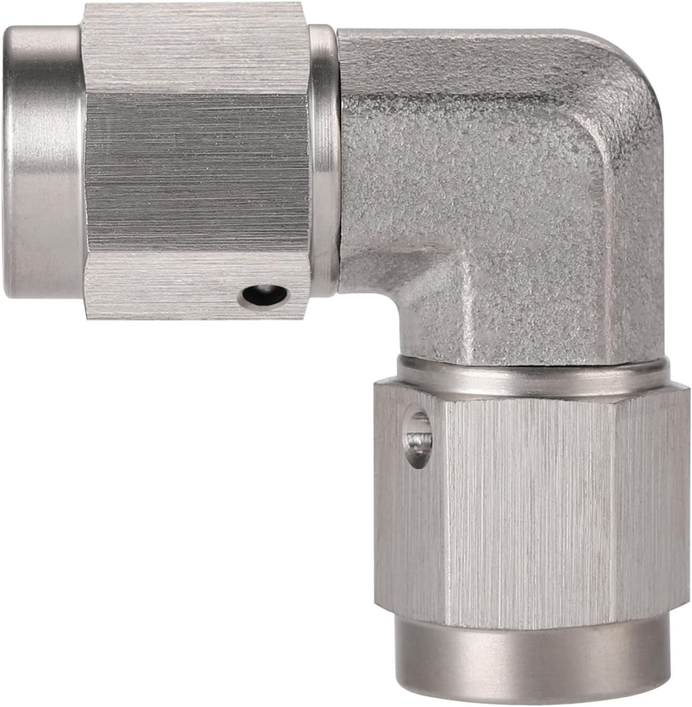 3AN Female to 3AN Female 90 Degree Swivel Stainless Steel Coupler Connector Fitting Adapter