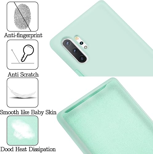 Miniatura 3 de NUIMADL Funda de silicona líquida compatible con Samsung Galaxy Note 10 Plus, protección de cuerpo completo de goma de gel a prueba de golpes para