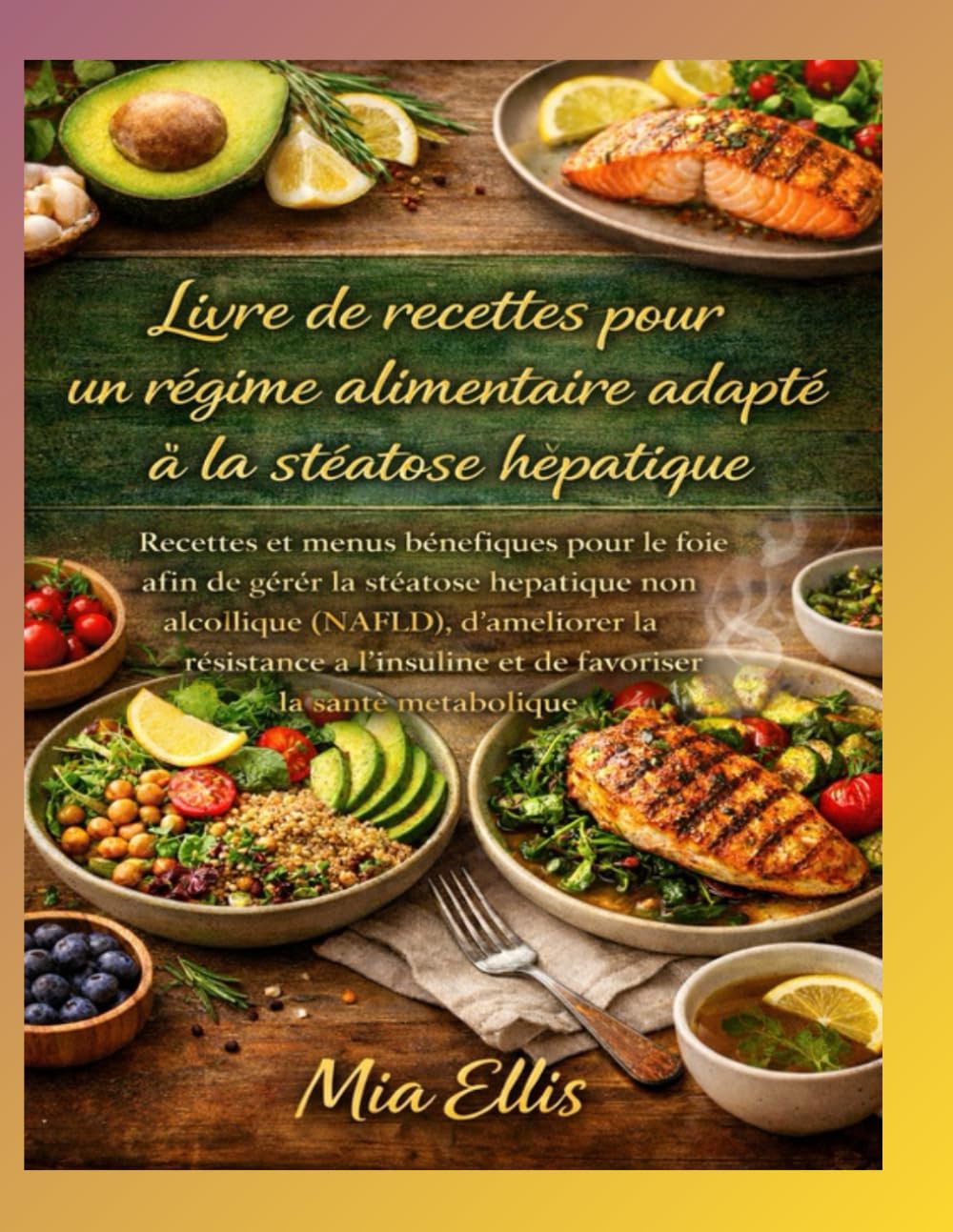 Livre de recettes pour un régime alimentaire adapté à la stéatose hépatique