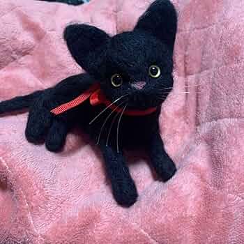 羊毛フェルト・ 悪猫ミニバスト おやすみにゃんこ ぶちゃこ ＊ そして恒例の寅は動画です