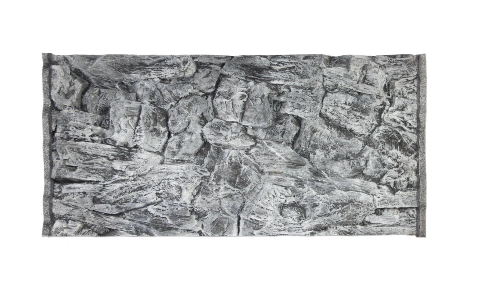 Aquarium Hintergrund 3D, Rückwand 100x40 cm Hintergrund, Strukturwand, Felsoptik, Handgefertigte Strukturwand für Aquarien, Sicher für Tiere, Fischsicher, Einfacher Einbau, Naturstein Design