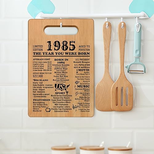 Miniatura 39 de Regalos de 80 cumpleaños para mujeres y hombres, tabla de cortar 1945, regalos de cumpleaños 80 para ella, regalos de cumpleaños de 80 años, regalo