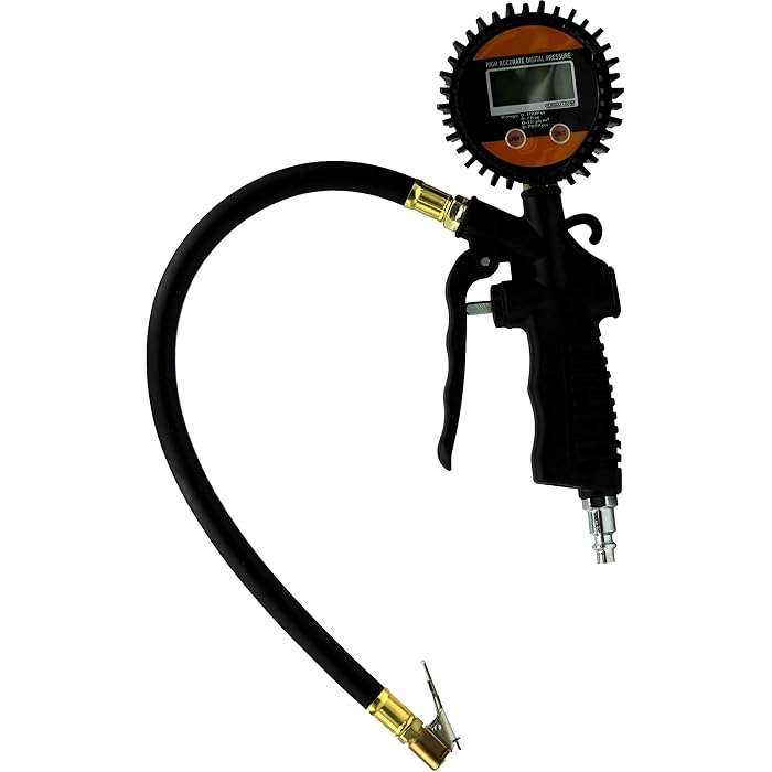 Buy Hydraulax Tire Pressure Gauge with Digital Valve Fills Air