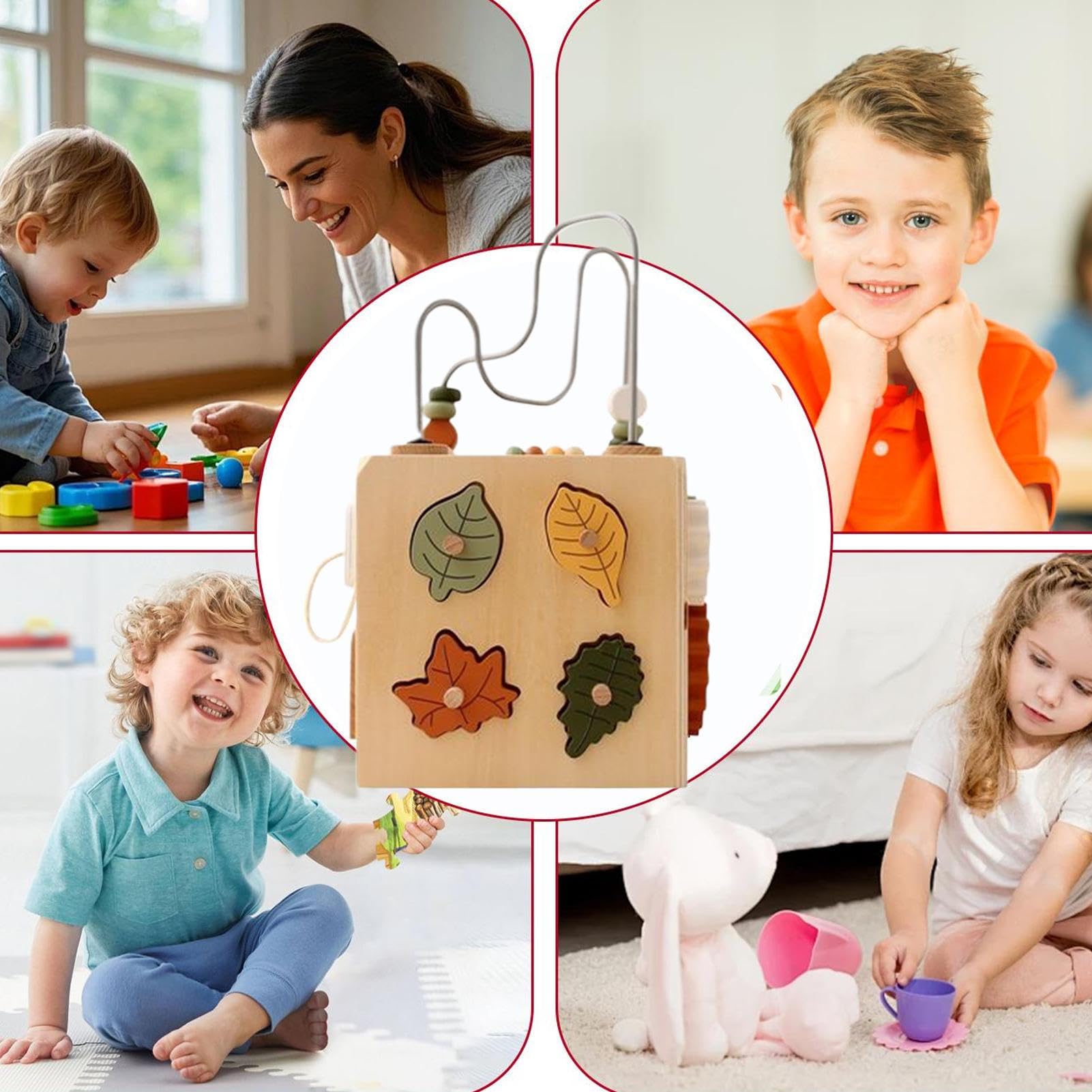 Impilabili In Legno Giocattoli Con Perle Da Infilare