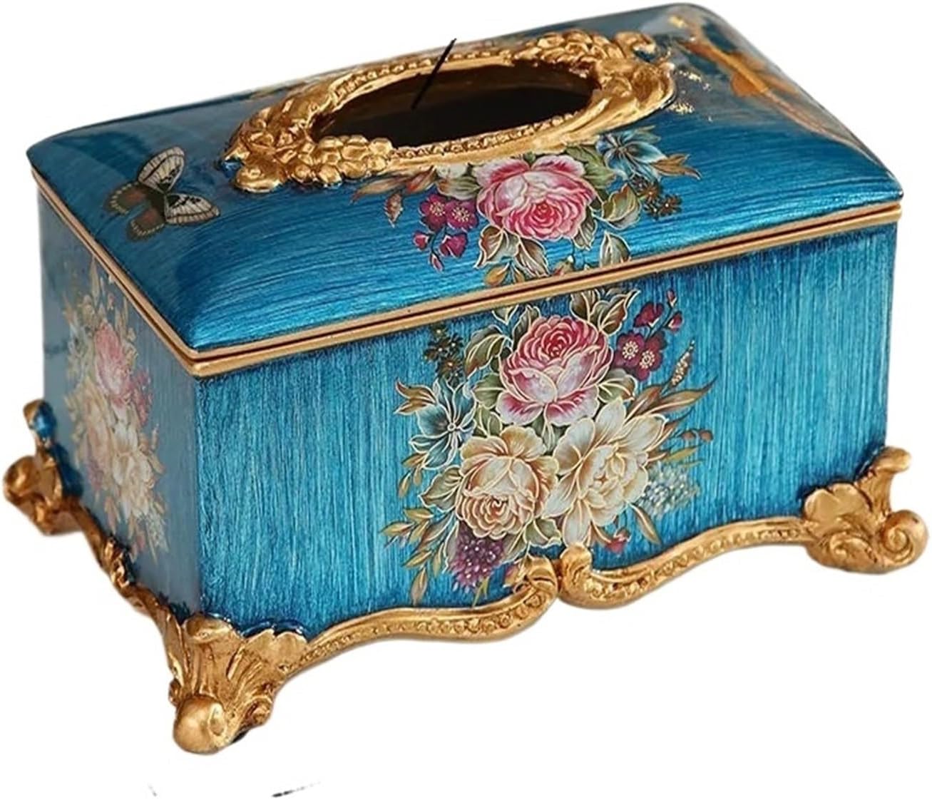 Resin Retro Style Tissue Box Drawer Cardboar Ornaments Napkin Box Living Room Desktop Storage Box