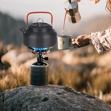 yoyomax 14pcs Camping Cookware Mess Kit, Non-Stick Lightweight Pots Set Stainless Steel Portable Outdoor Cookware for Camping Backpacking Hiking Outdoor Cooking and Picnic - Camp Accessories Equipment