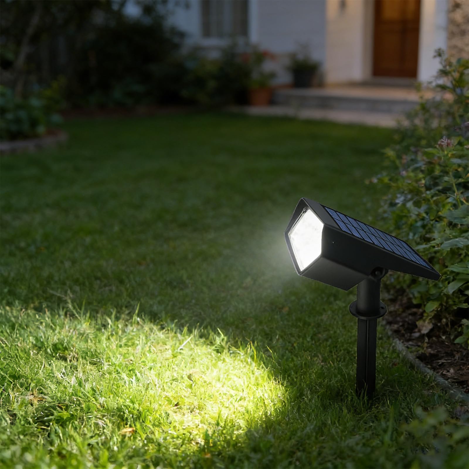 4-częściowy łatwy montaż solarne lampy naziemne z wieloma opcjami montażu i odporne na warunki atmosferyczne, do dekoracji tarasu, zasilana energią słoneczną lampa ścienna do ścieżki