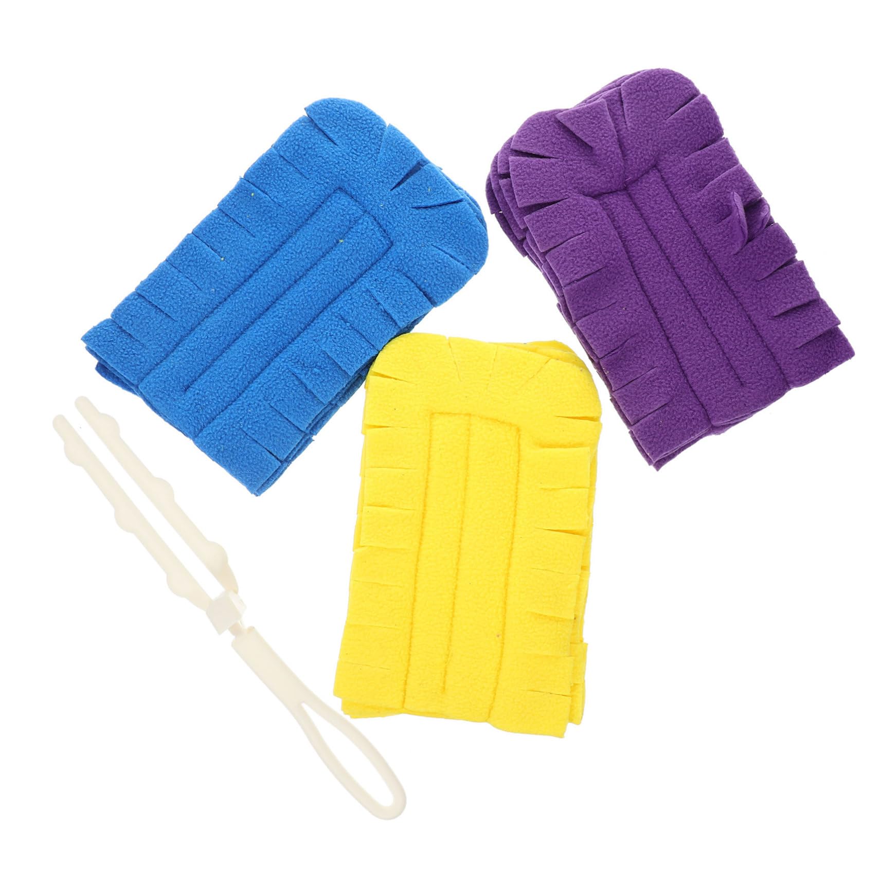 4 Ensembles dépoussiéreur costard nettoyage poussiere le suppléant nettoyeur de poussière tête de brosse plumeau remplacement de la brosse du plumeau brosse de toilette polaire Beavorty
