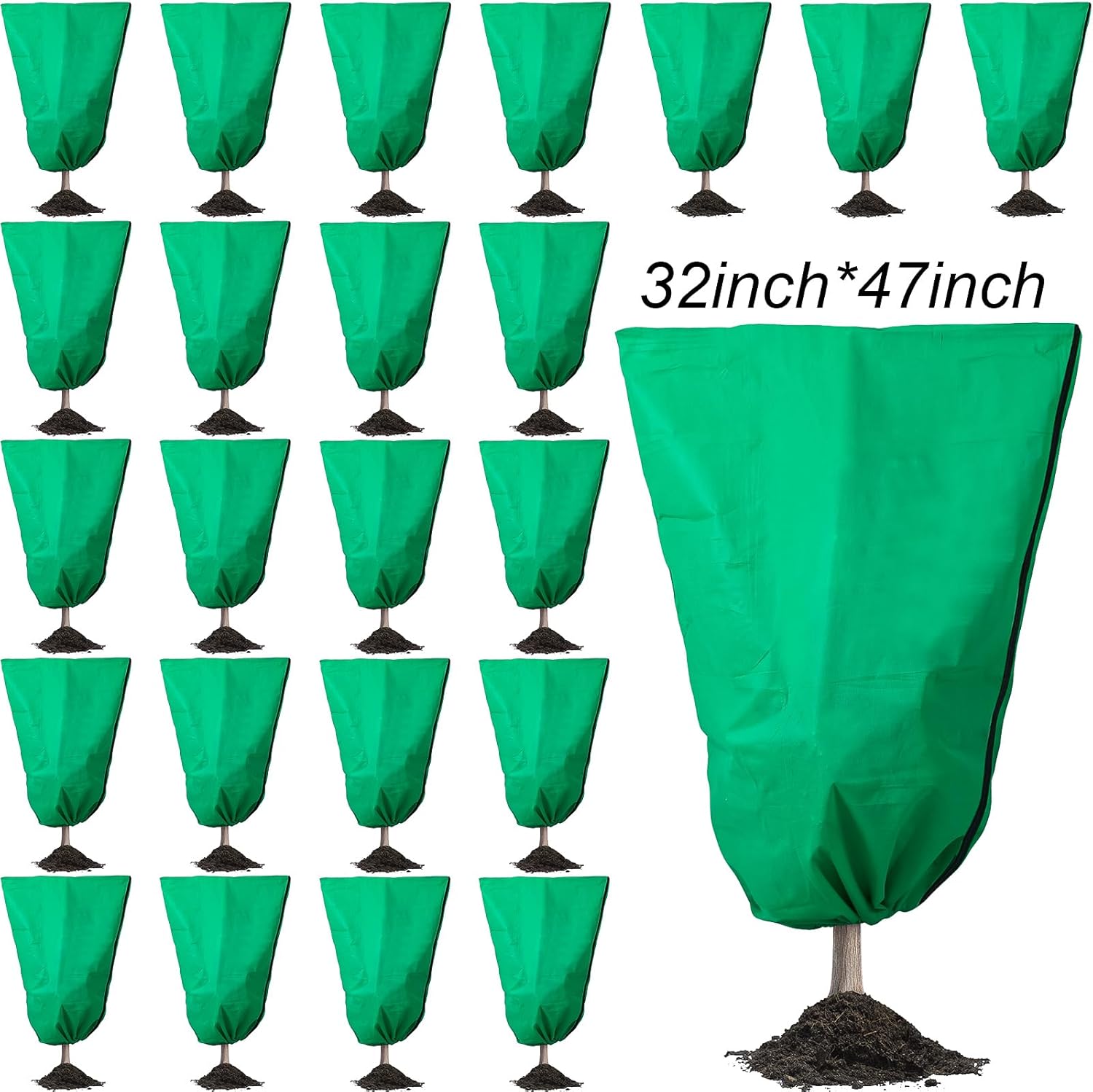 Windyun 24 Pack Plant Covers Freeze Protection 32''x47