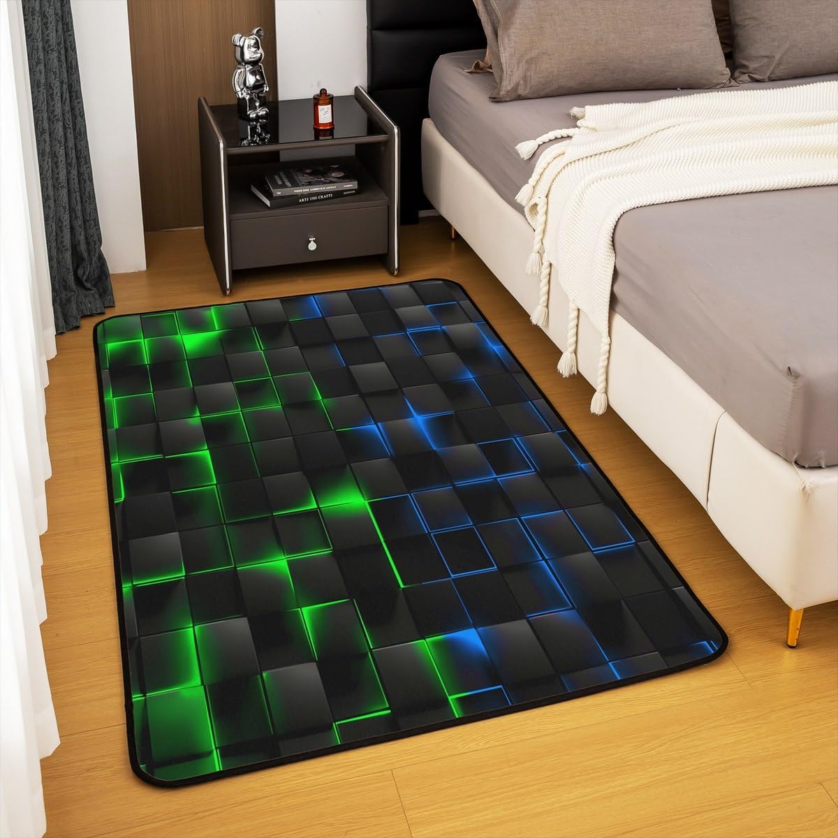 Feelyou Light Geometric Area Rug Living Room Indoor Kids Boys Decorative image 4