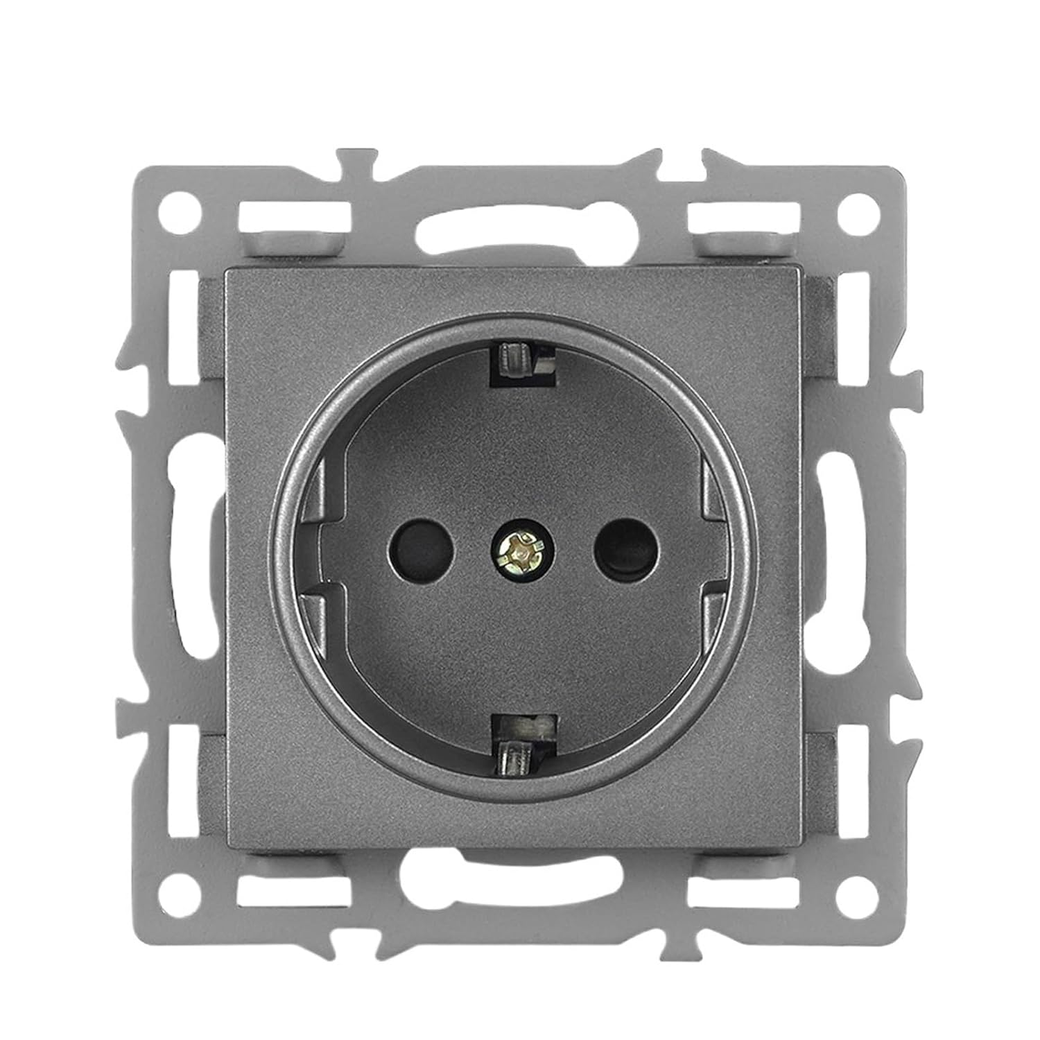 F6 EU Standard Electrical Socket Switch‌ ‌Tempered Glass Panel Dimmer‌ ‌Modular Multi-Frame Series‌ ‌DIY Installation‌ ‌FR(FR)
