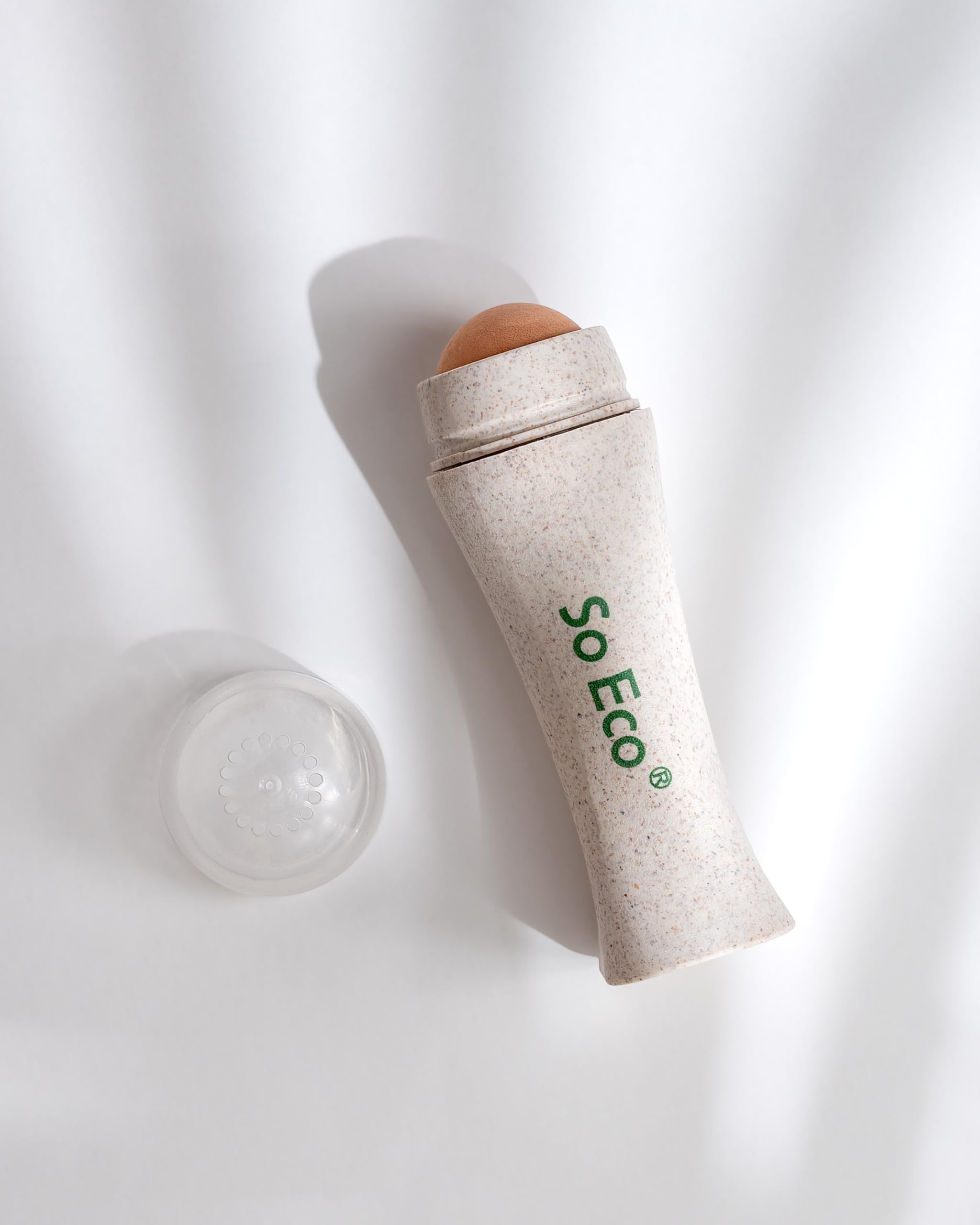 So Eco Oil Absorbing Roller, Volcanic Stone Face Roller with Wheat Straw Handle, Reusable, Eco-Friendly - Image 2