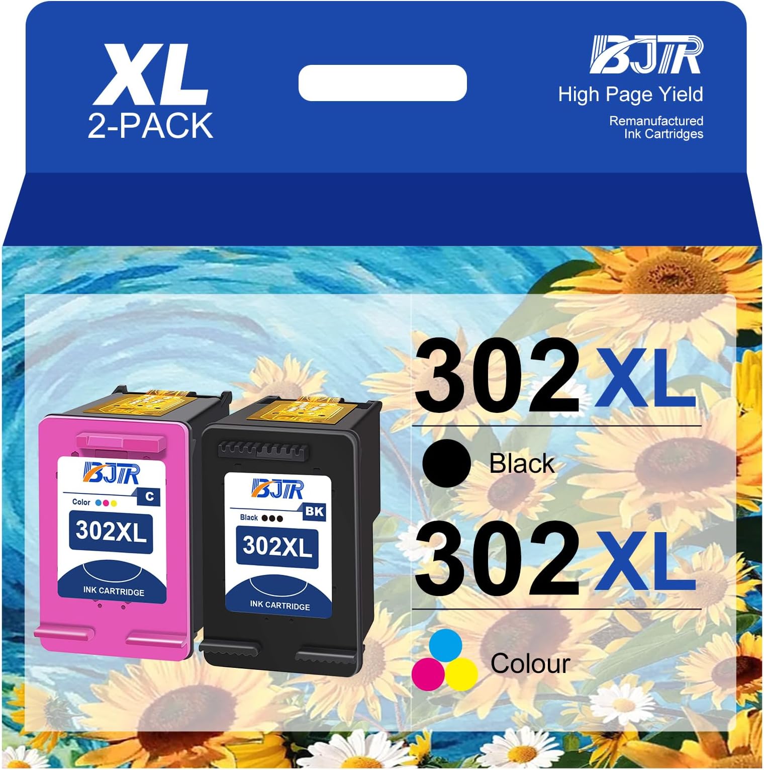 302XL Ink Cartridges Compatible for Hp 302 Black Ink Cartridge, Hp 302 Ink Cartridges Combo Pack, 302 Hp Ink Cartridges for Envy 4527 4520 4523 Deskjet 3630 2130 3637 3632 Officejet 5230 3830 3835
