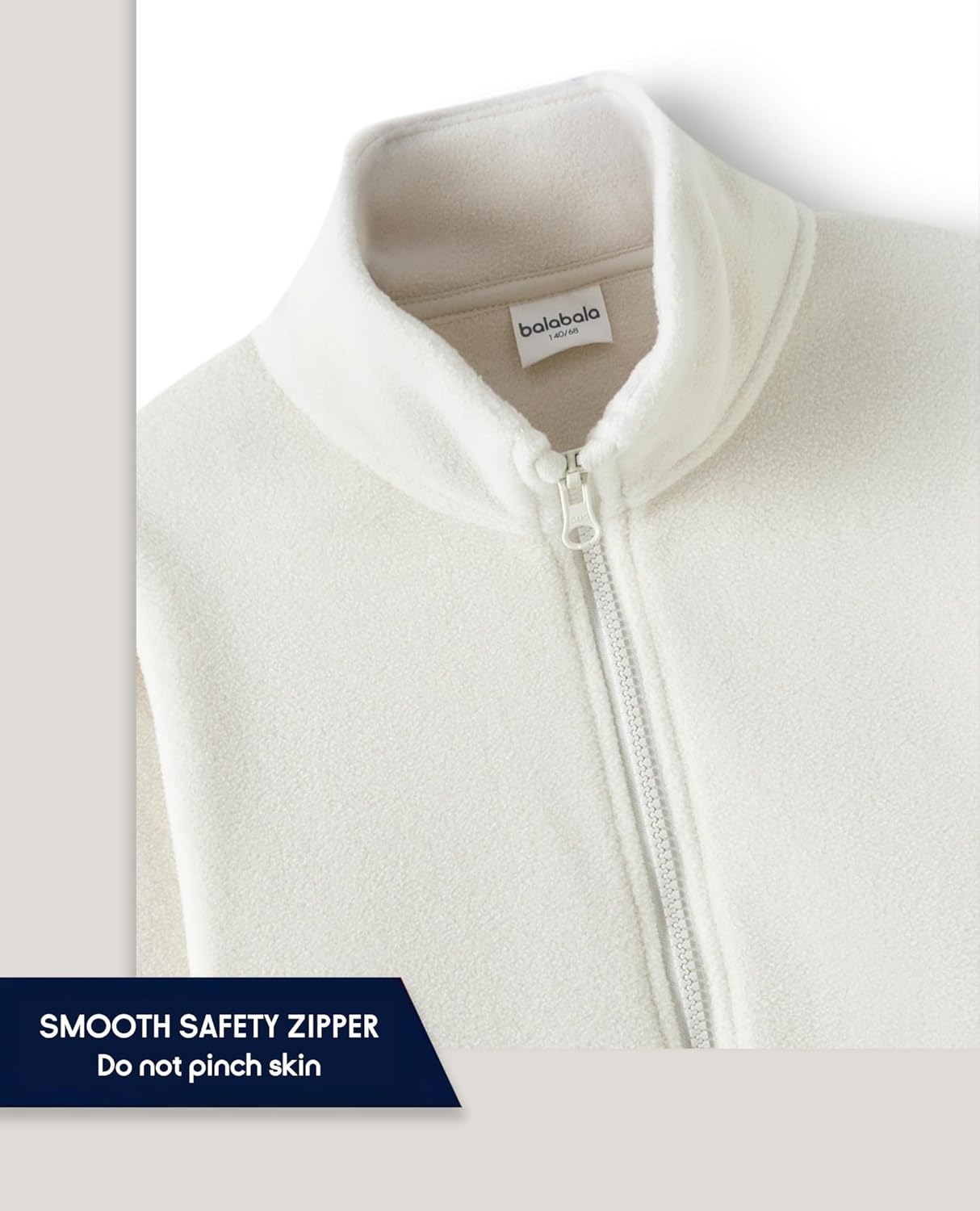 Balabala Girls Spring Coat Toddler Fleece Jacket Boys Girls Long Sleeve Full Zip Coat Comfy Casual Jacket with Pockets - Image 5