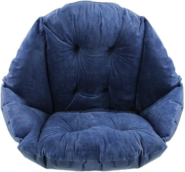 Soft Comfy Seat Cushion with Back Support Elastic Strap Armchair Cushion Cozy Warm Plush Lazy Sofa Office Seat Pad Pillow Relieves Back Coccyx Sciatica Tailbone Pain Relief Chair Cushions Floor Mat