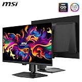 MSI MPG 271QR QD-OLED X50 27-Inch WQHD QD-OLED Monitor, 2560 x 1440, 500Hz, 0.03ms, DisplayHDR True Black 500, AMD FreeSync Premium Pro, G-SYNC Compatible, AI Care Sensor, HDMI2.1, DP 2.1, 98W USB-C - 2