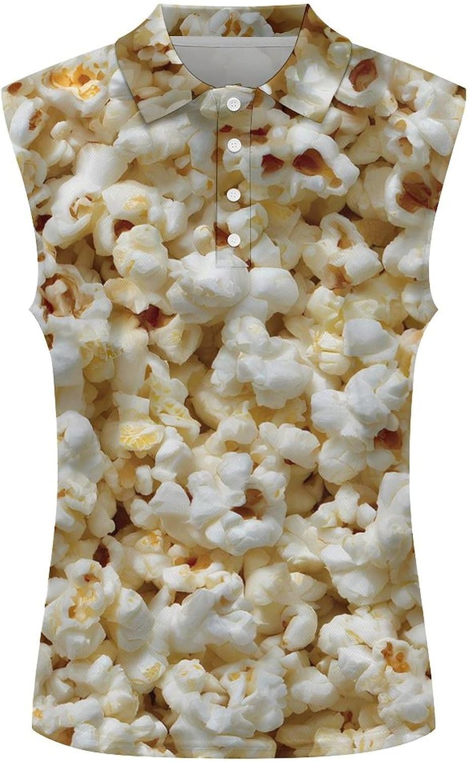 Popcorn Kernels Women Sleeveless Collared Golf Polo Shirt | V Neck Tank Top,Breathable Tennis Shirts