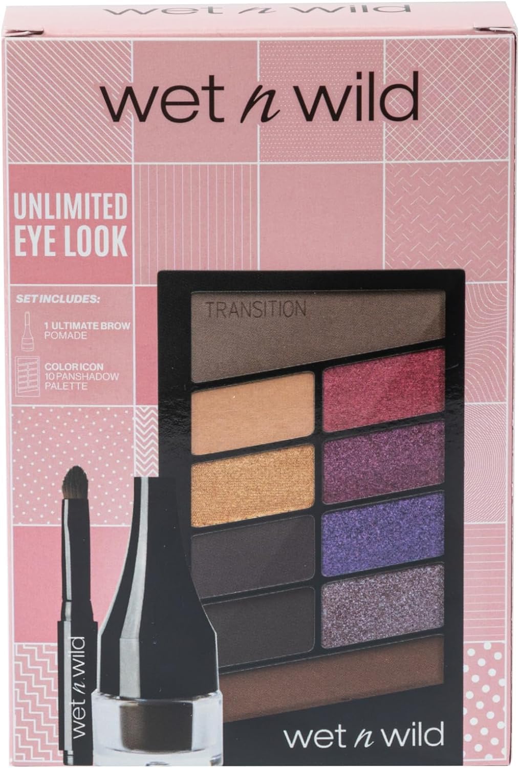 Ultimate Eye Look Set, Make-up Set with Long-Lasting Brow Pomade & Color Icon 10 Pan Shadow Palette, Creamy Pomade and High-Pigmented Eyeshadow for Intense Blendable Looks