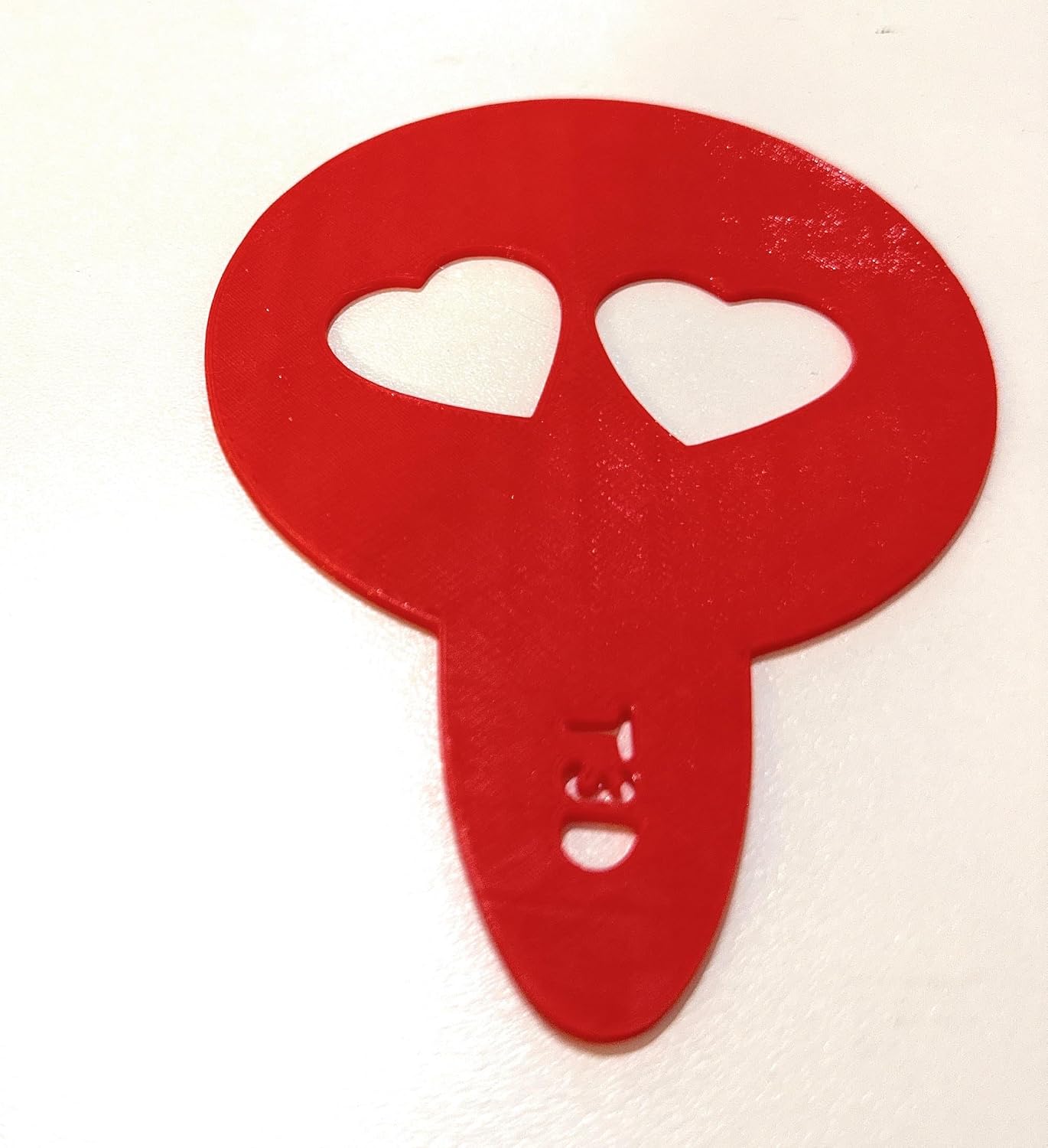 Multipurpose Two Hearts Stencil for Coffee Decoration, Cake Decoration and Home Wall Decoration