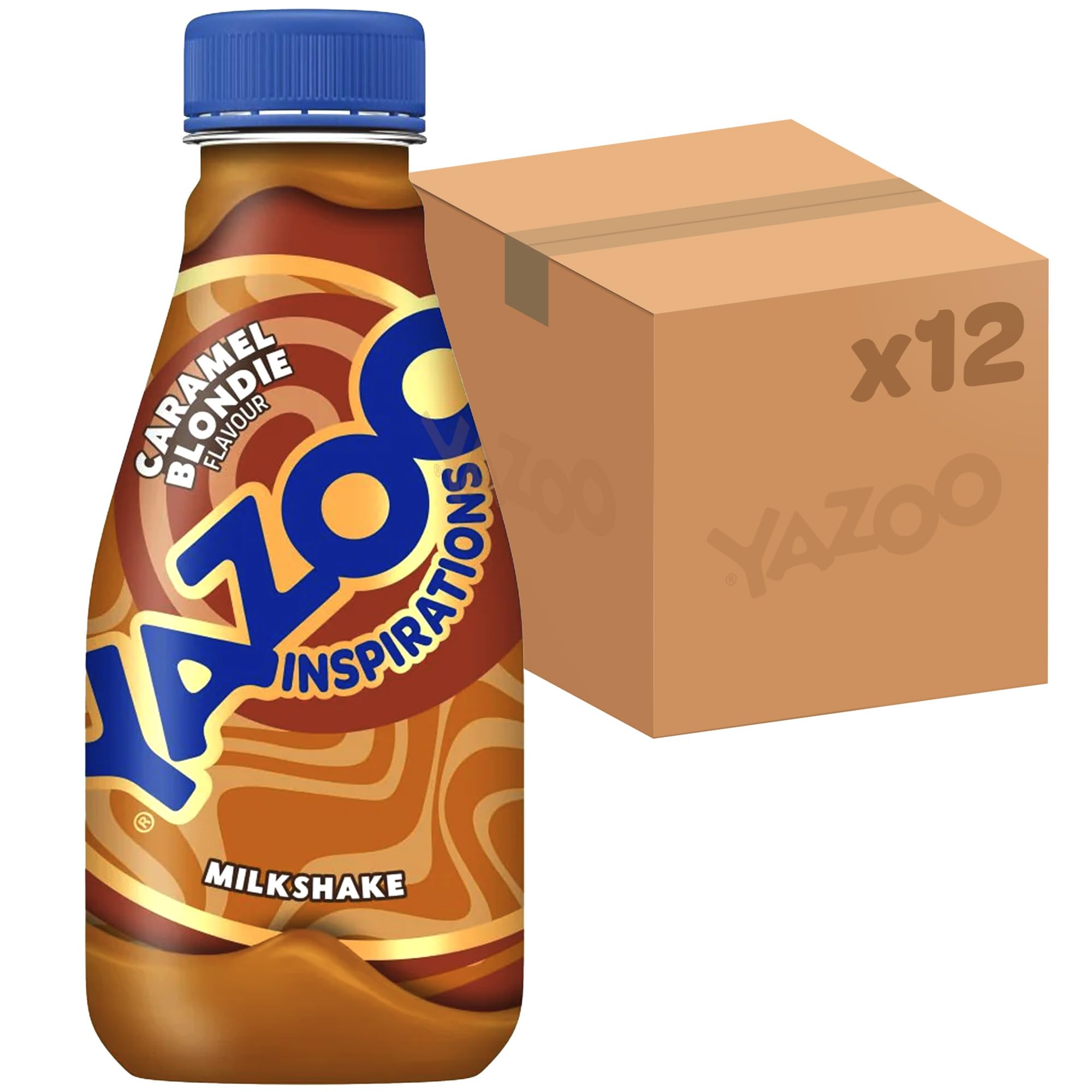 YAZOO Inspirations Caramel Blondie Milkshake, 300 ml (Pack of 12)