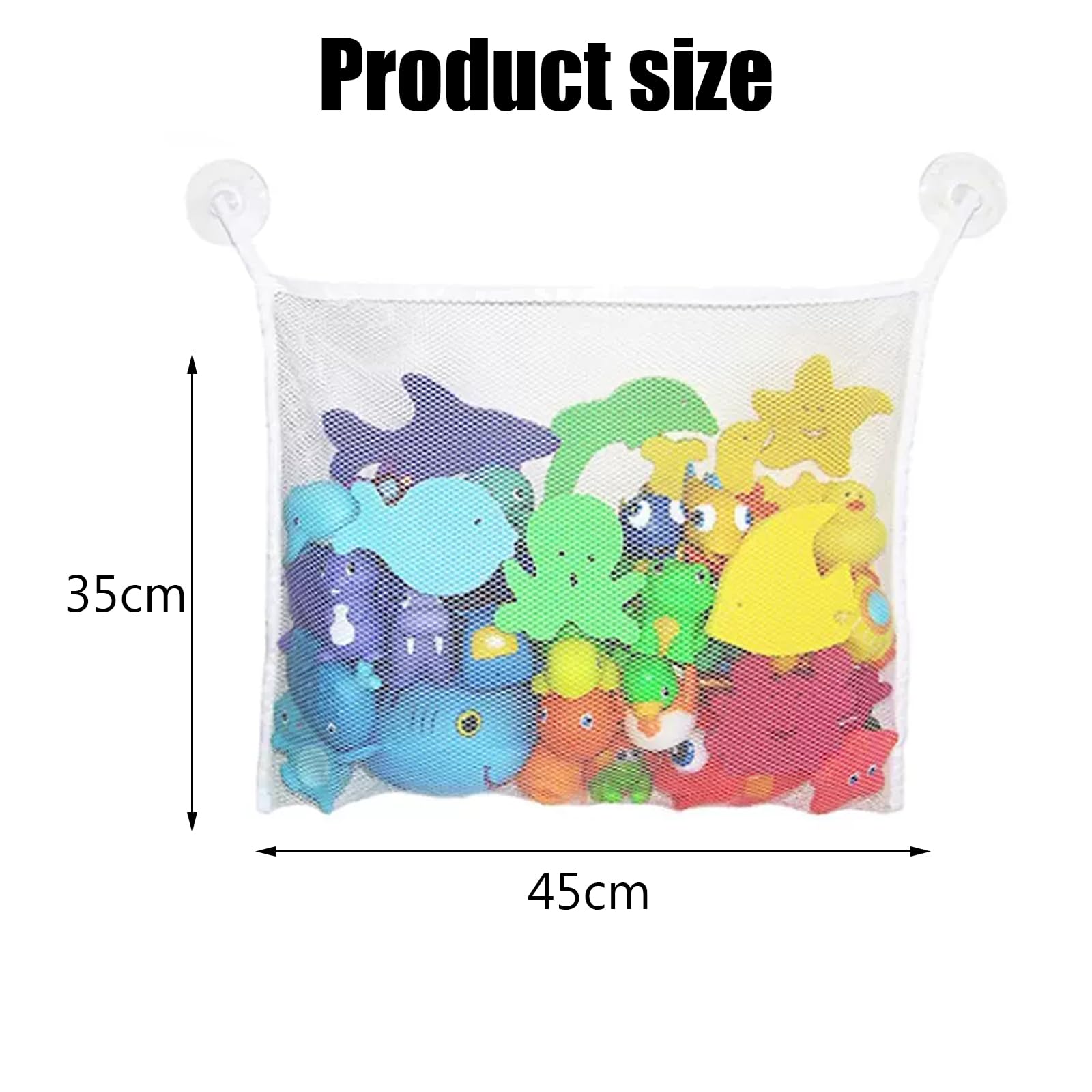 Bath Toy Storage, 2 Pcs Bath Toy Net, Bath Toy Organizer Bathroom Storage Net - Image 2