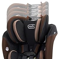 Vista 7 de Evenflo EveryFit/All4One - Asiento convertible 3 en 1 para automóvil con funda de limpieza rápida (marrón Belmont)