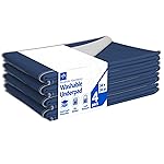 Medline Sofnit 300, Pack of 4 Large Washable Blue Underpads, 34x 36 for Use as Reusable Pet Pads, Reusable Bed Pads, Great for Dogs, Cats and Bunnies