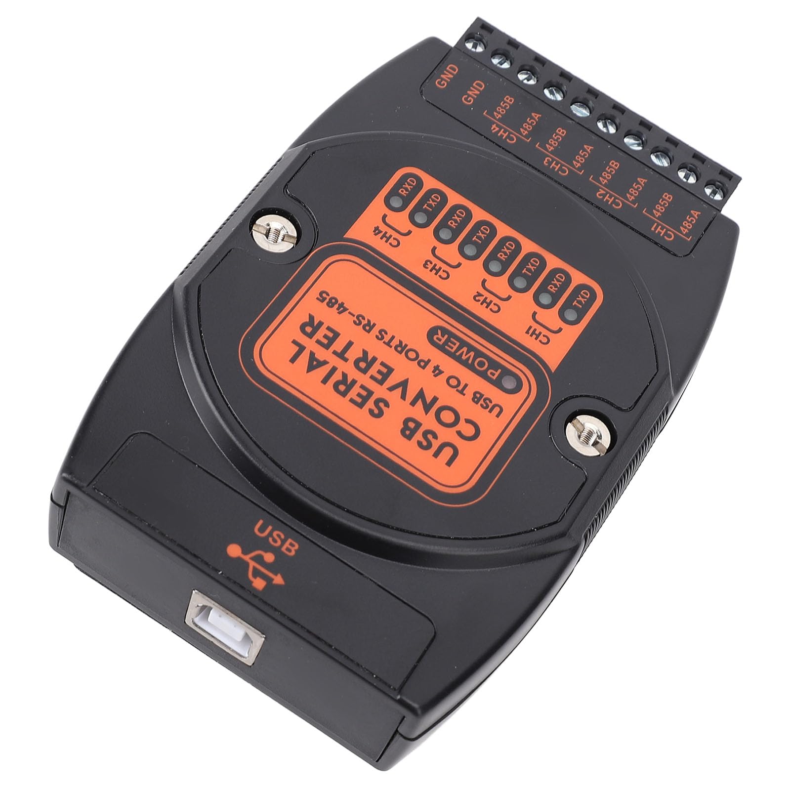 Eujgoov Konwerter USB na 4-kierunkowy Port Szeregowy 485, materiał ABS, Izolacja 1500 V, Ochrona 600 W, do urządzeń