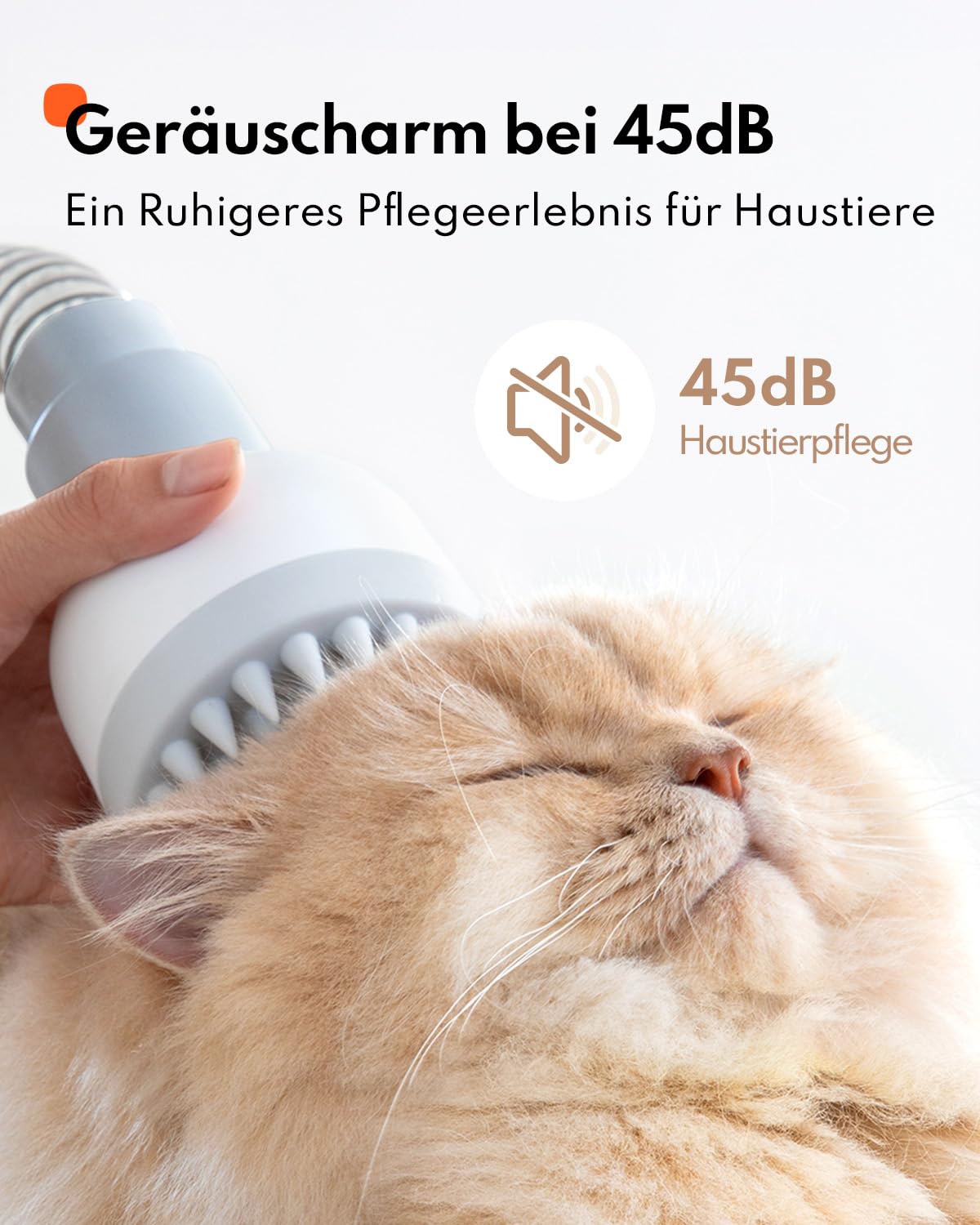 Homerunpet Hundeschermaschine mit Staubsauger, 45dB Ultraleise & Super 12000 Pa Saugt Haustierpflegeset, Profi Hundehaarschermaschine mit 6 Pflegewerkzeugen, Tierhaarentferner für Hunde Katzen, 1,85L
