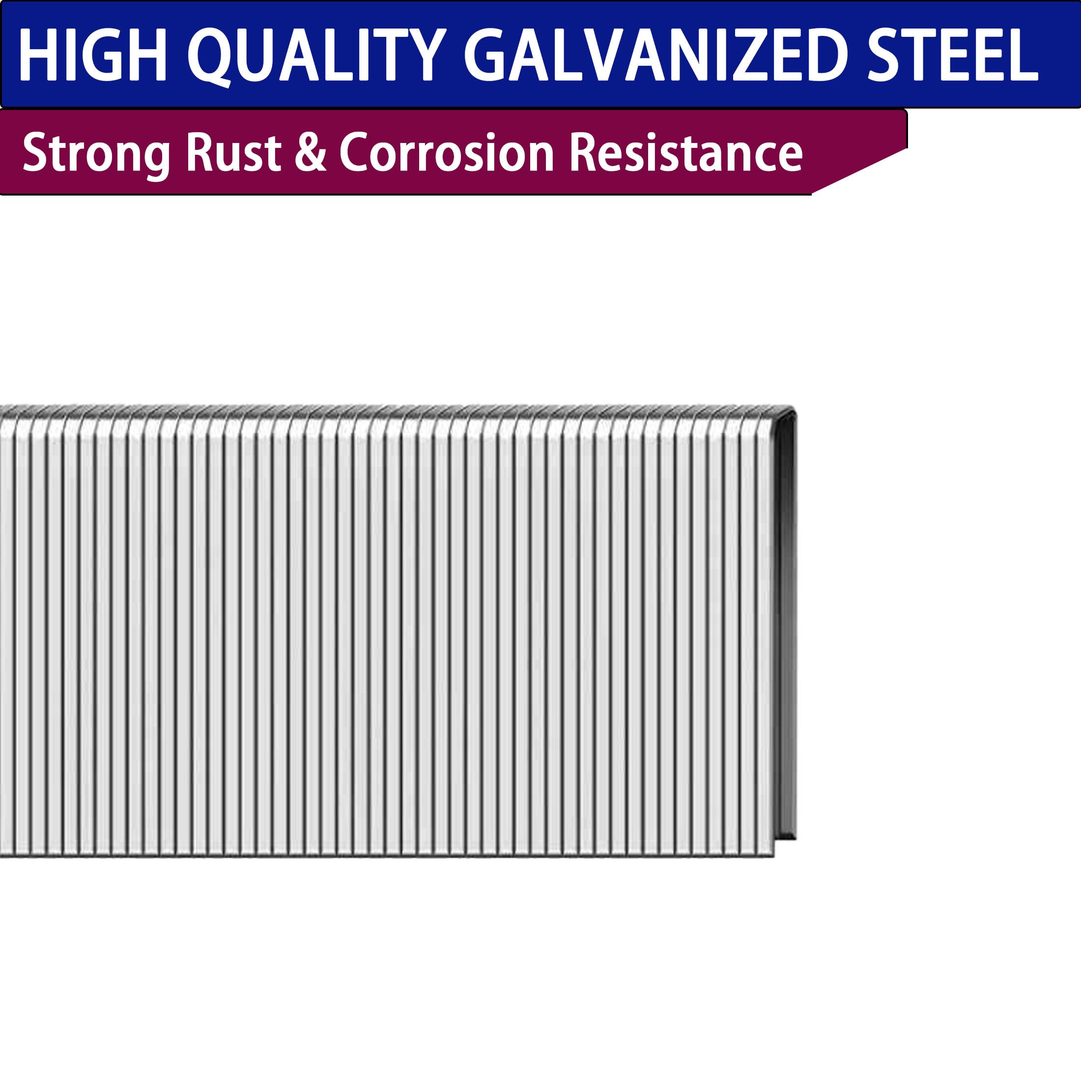 HamWoo - Grapas de corona estrecha de calibre 18 por 1/2 a 1", paquete de 1200 incluye 1/2 "- 400; 3/4 "- 400; 1" - 400