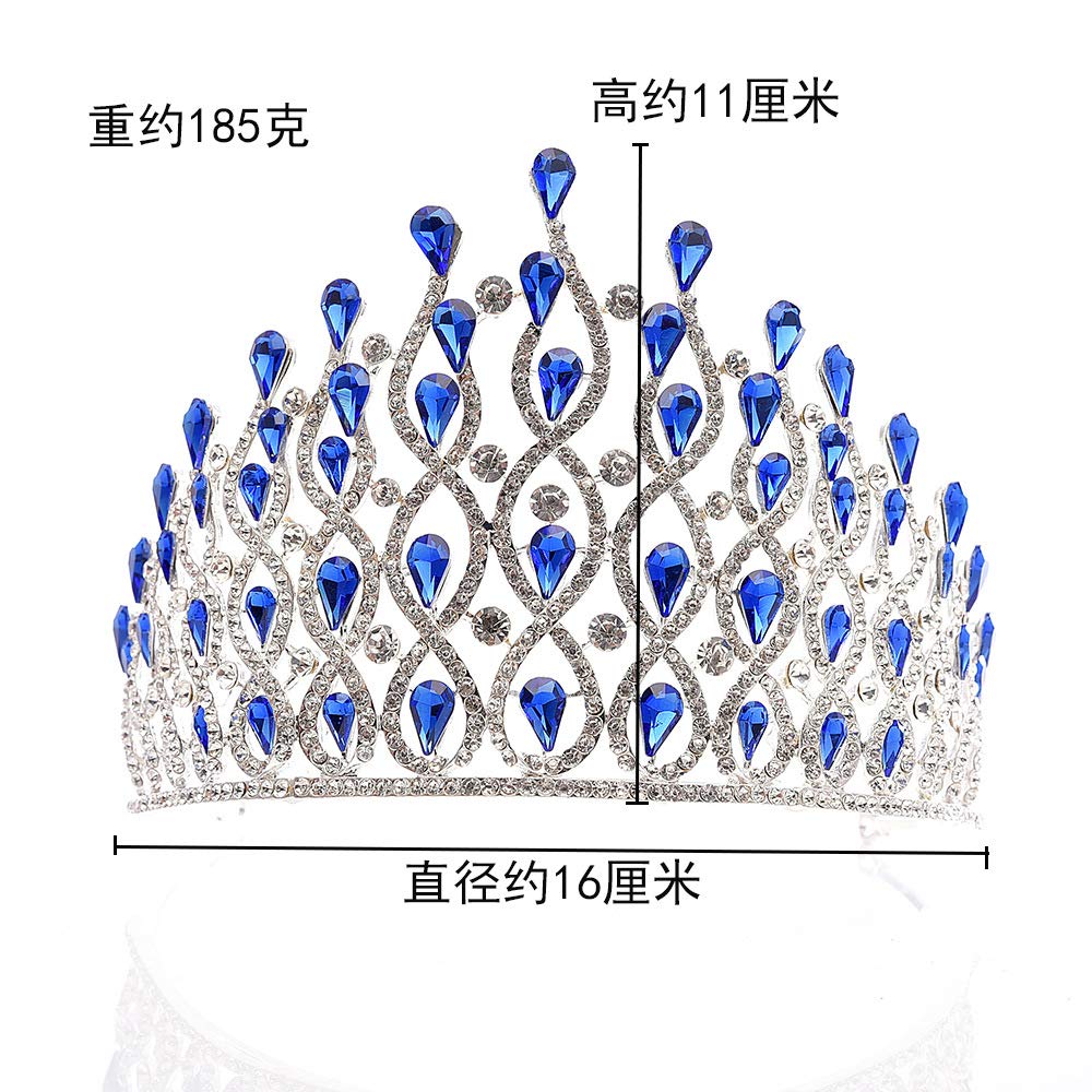 Damskie nakrycia głowy, biżuteria do włosów Diadem z koroną dla kobiet Luksusowylubne tiary i korony ślubne Akcesoria do włosów Biżuteria Rhinestone Prom Party Diadem Opaska na głowę Prezent