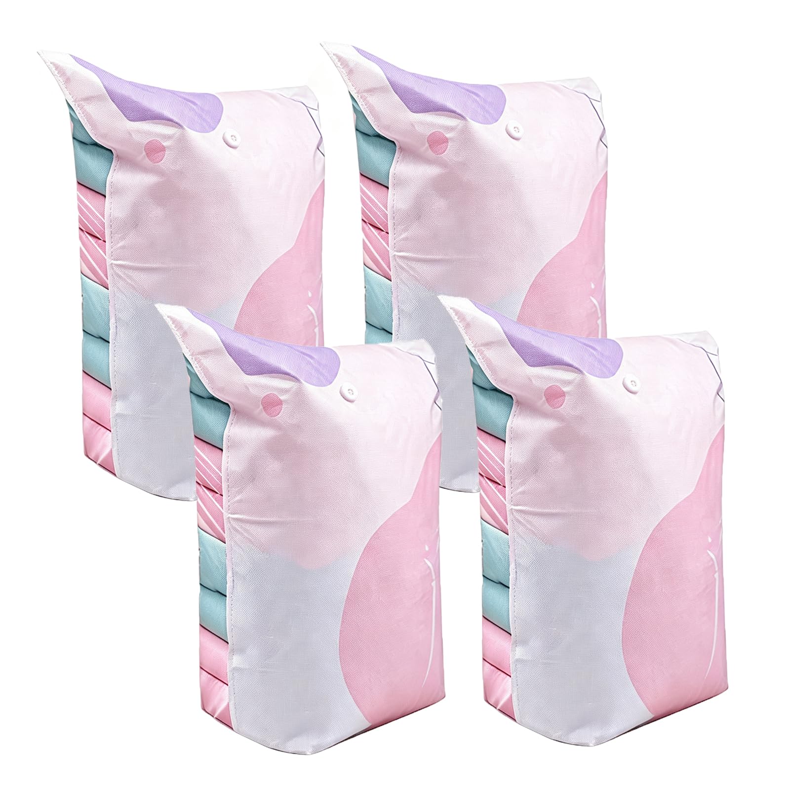 Clothing Vacuum Storage Bags for Seasonal Bedding Upright Compression Organizers for Closet Dorm Moving Travel Clothes Storage Bags