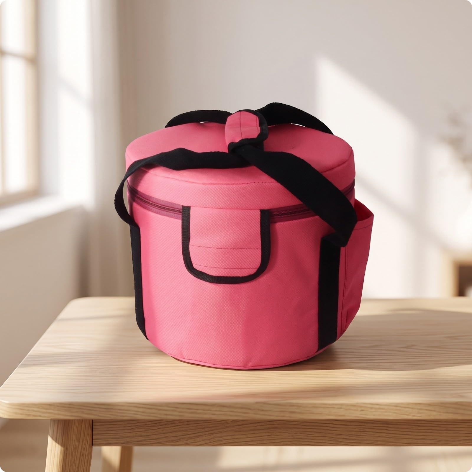 Harilla Bolsa con Asa Acolchada, Rosa, 10 Pulg.