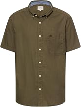 camel active Men's Short Sleeve Shirt with Contrast Details
