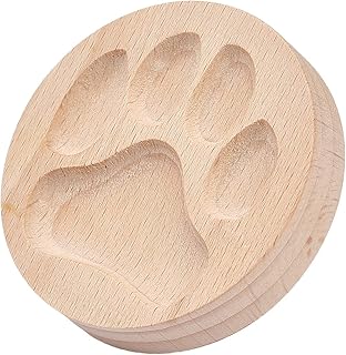 CHGCRAFT Paw Print Muster Holz Ton Stempel für DIY Kreation Ton Werkzeug Ton Töpfer Werkzeug