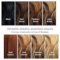 Vista 6 de Corrector de raíz marrón medio, spray de retoque para cabello castaño medio, cubre temporalmente el cabello gris, paquete de 1