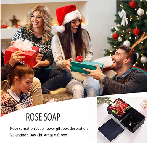 Miniatura 6 de HPLRZXI Hermosa caja de regalo de rosas con collar para mujeres, día de la madre, boda, fiesta en casa, regalos de rosas para mujeres, abuela, día