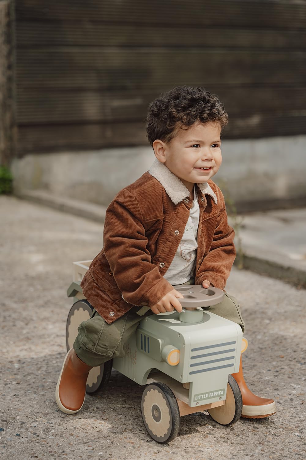 Little Dutch CL24092099 Wendejacke - Little Farm braun/sand (Gr. 74)