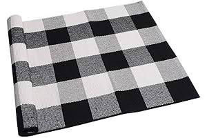 SEEKSEE Cotton Buffalo Plaid Doormat: A Cozy Touch for Your Abode