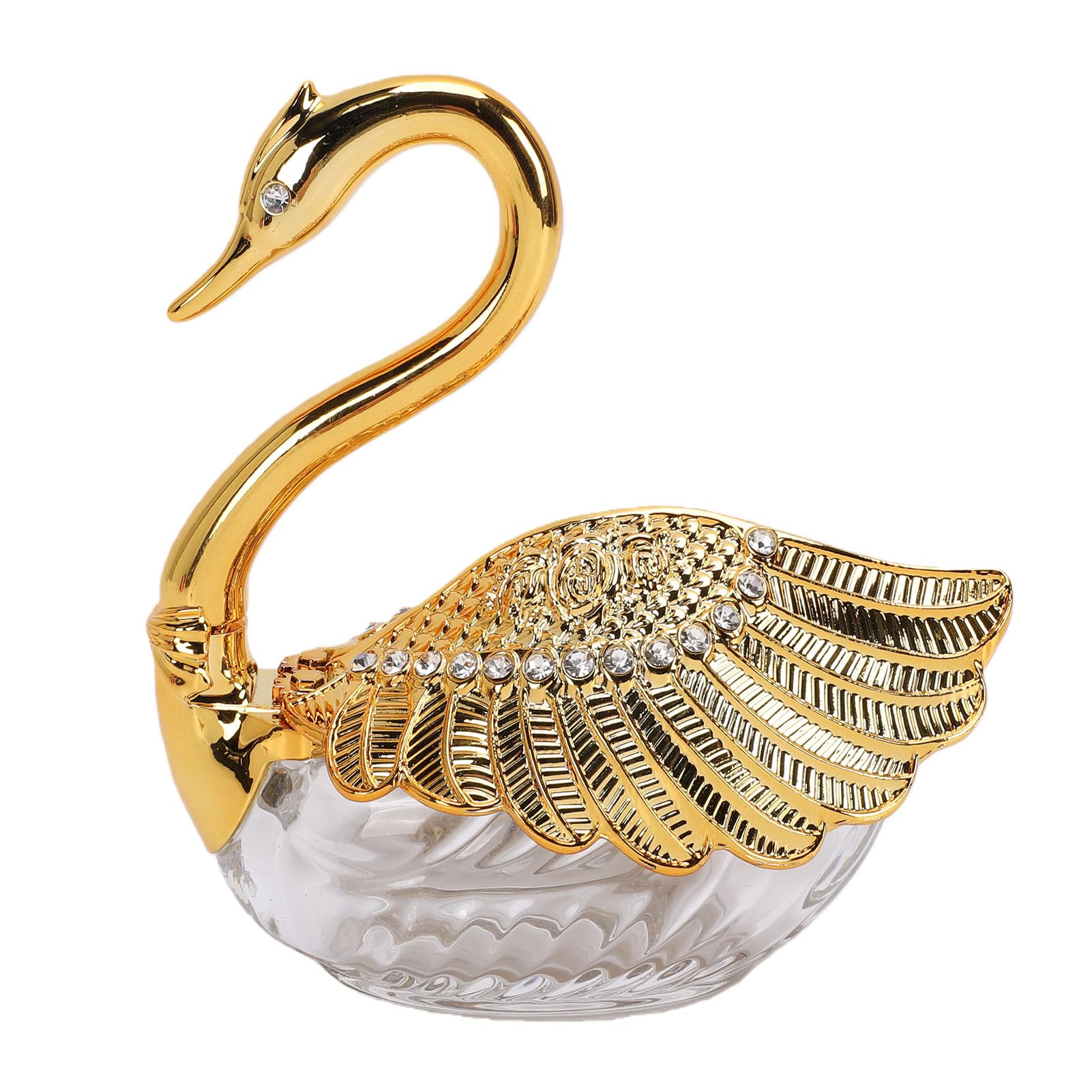 Ejoyous Barattolo Cigno Contenitore per Zucchero con Cucchiaio, Scatola per Condimenti in Plastica e Vetro, Barattolo Decorativo 15 X 8 X 15 Cm per Tavolo da Pranzo, da, Tavolo da Pranzo, Bar
