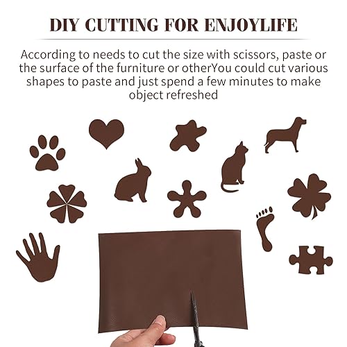 Miniatura 134 de Cinta de reparación de cuero, parche de reparación de cuero autoadhesivo para sofá, muebles, sofás, asientos de automóvil, kit avanzado de Café