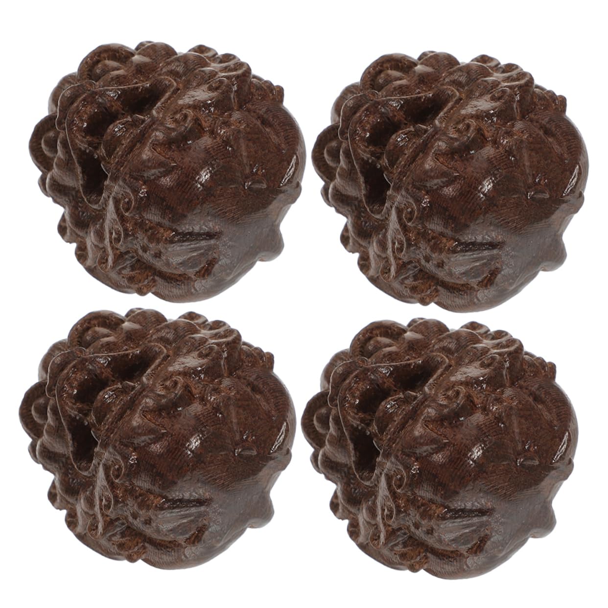 GOOHOCHY 4pcs Practice Handball Wood Rolling Handball Outdoor Hand Massagers Hand Training Balls Practical Balls Massaging Balls Palm Massage Balls Smooth Balls Wood Ball Wooden Hand Balls